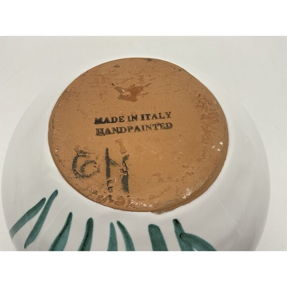 Italian Round Pottery Fish Bowl Vase 3D Fish Hand Crafted Hand Vintage Collectib - Picture 12 of 15